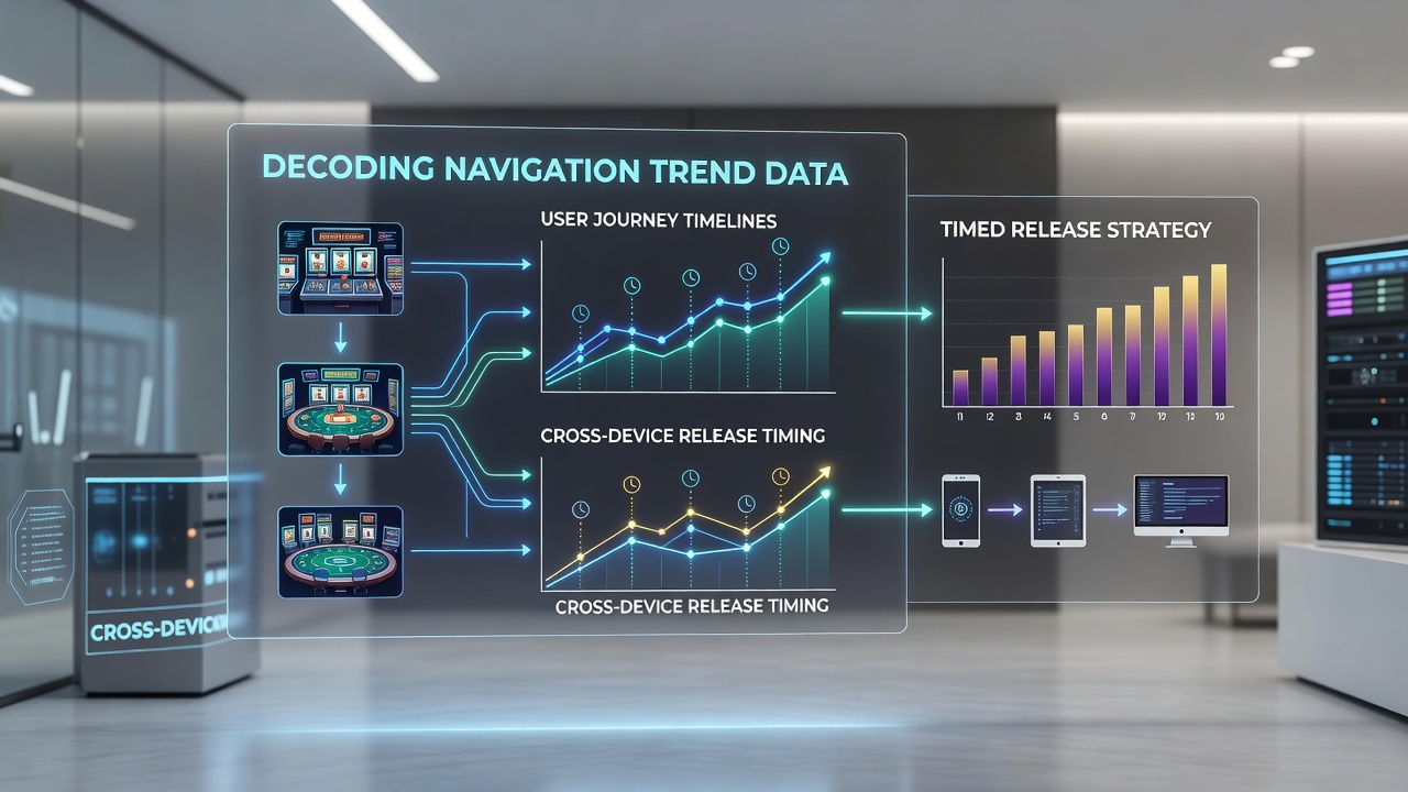 Analytics visualization of cross-device bonus timing patterns in regulatory zones