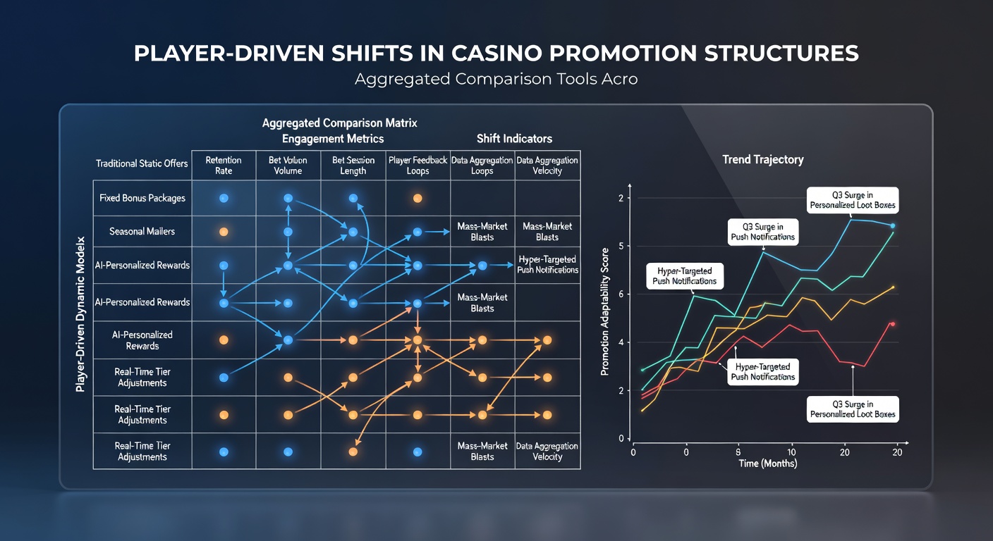 Side-by-side comparison interface showing promotion adjustments in response to regulatory shifts