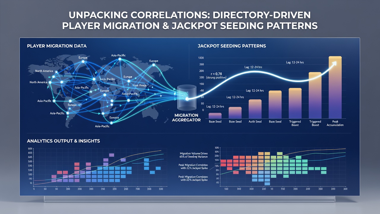 Charts illustrating jackpot pool growth rates aligned with directory-tracked player migration volumes across multiple state jurisdictions